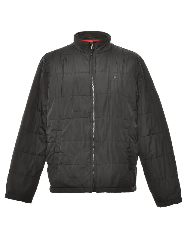 Black Izod Puffer Jacket - L Preppy Men's College