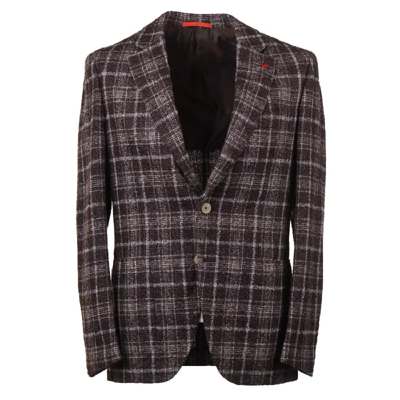 Isaia Soft Alpaca and Wool Sport Coat Dynamic Men's Moto