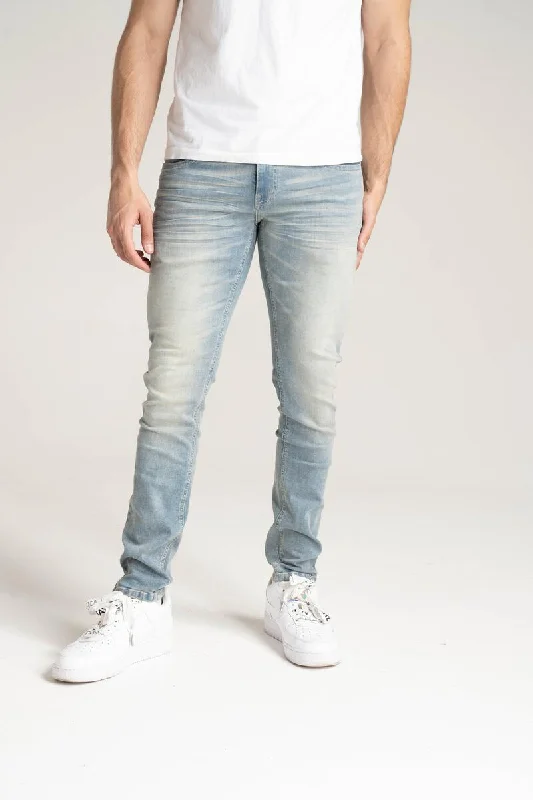 Solutus Premium Stretch Jeans with 3D Crinkle (Tint) Cool Men's Distressed