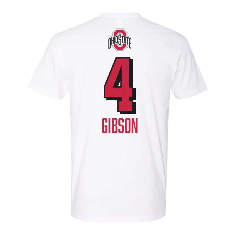 Ohio State Women's Volleyball Student Athlete T-Shirt #4 Kamiah Gibson Athletic Men's High