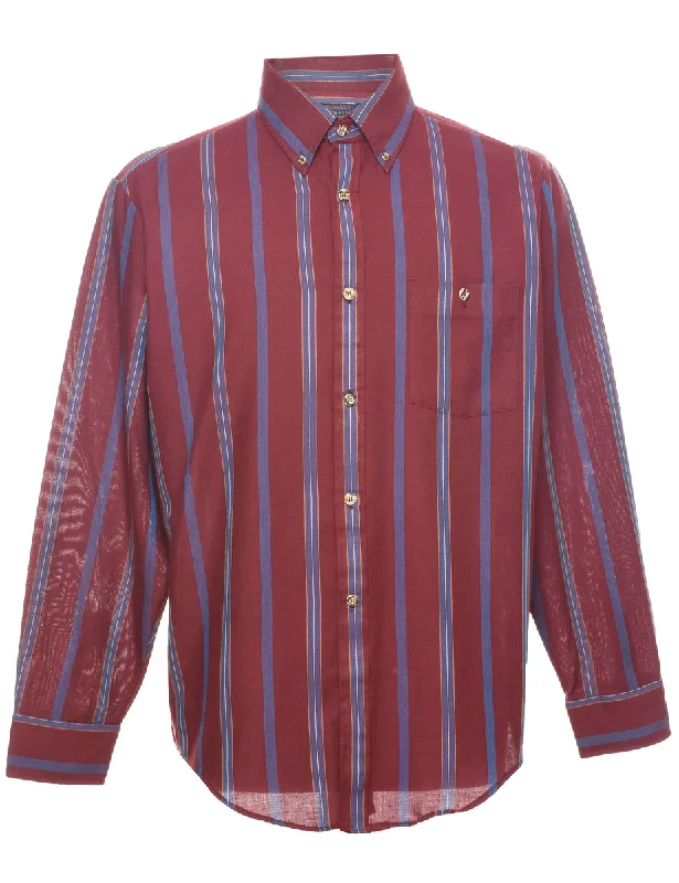 Long Sleeved Checked Shirt - L Earthy Men's Hemp