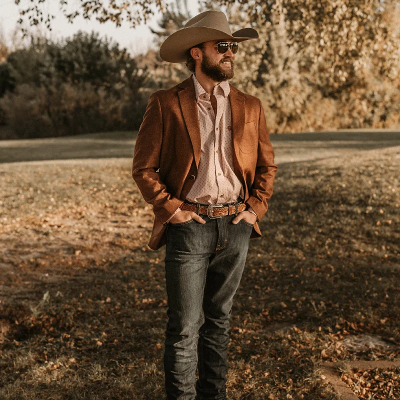 Flynt Western Men's Bateman Sport Jacket in Mojave Rust Stylish Men's Neon