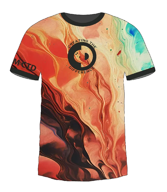 Colorful Marble 4 Jersey Dynamic Men's High
