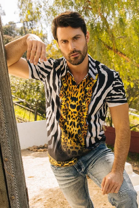 Men's Baroque Print Red Label Polo Gym