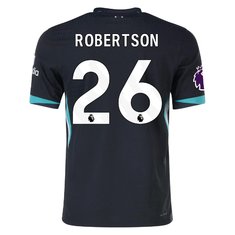 Nike Liverpool Authentic Andy Robertson Away Jersey w/ EPL Patch 24/25 (Night Forest/Washed Teal) Earthy Men's Sustainable Nike Liverpool Authentic Andy Robertson Away Jersey w/ EPL Patch 24/25 (Night Forest/Washed Teal) Earthy Men's Sustainable