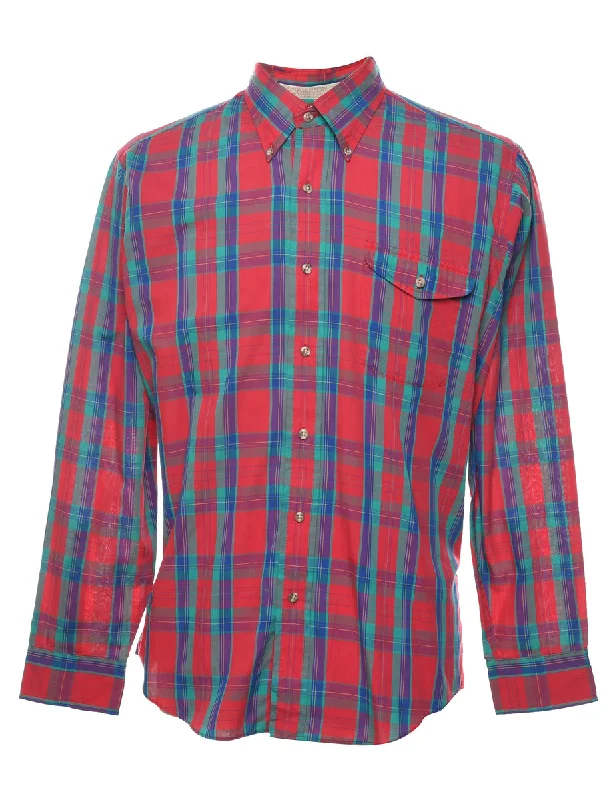 The Fox Collection Checked Shirt - L Bold Men's Statement