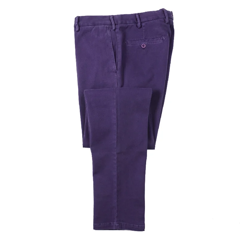 Isaia Slim-Fit Stretch Twill Cotton Pants Adventure