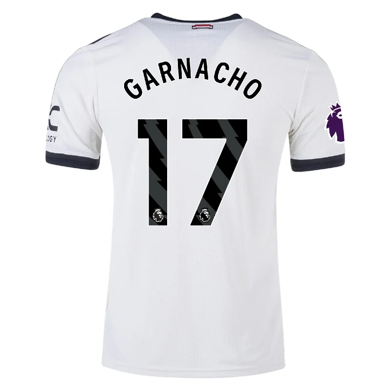 adidas Manchester United Alejandro Garnacho Authentic Third Jersey w/ EPL Patch 24/25 (Off White) Beach adidas Manchester United Alejandro Garnacho Authentic Third Jersey w/ EPL Patch 24/25 (Off White) Beach