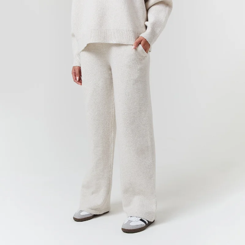 Knit Open Hem Jogger | Oatmeal Sporty Men's Athleisure 