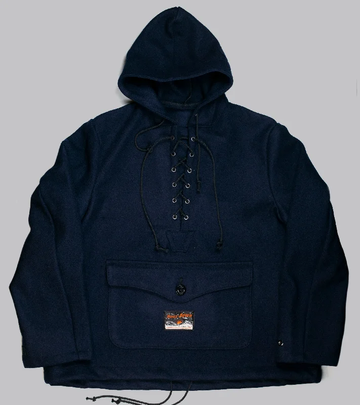 Bryceland's Foul Weather Anorak Navy Monochromatic Office Style