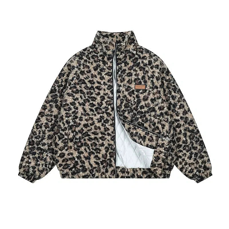 Leopard Print Cotton-Padded Jacket Adventure