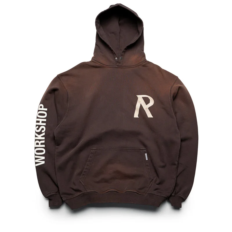 Represent Masking Tape Initial Hoodie - Cedar Youthful Men's Pop