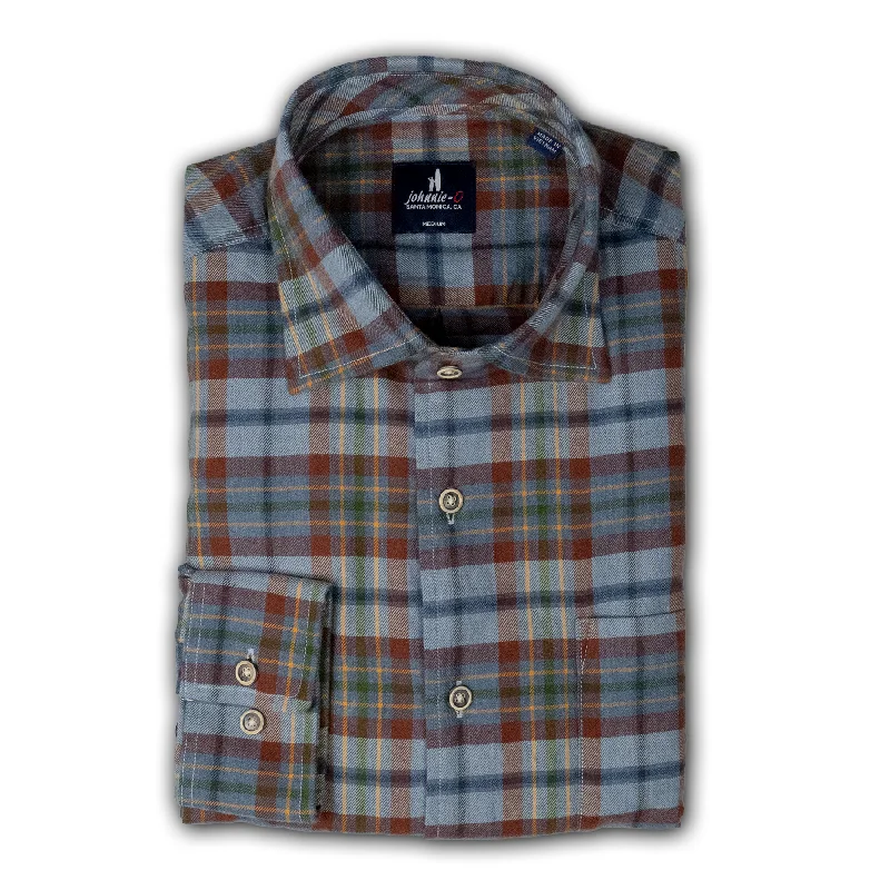 JOHNNIE O MALIBU PLD LS BD SHIRT ROGER Refined Men's European