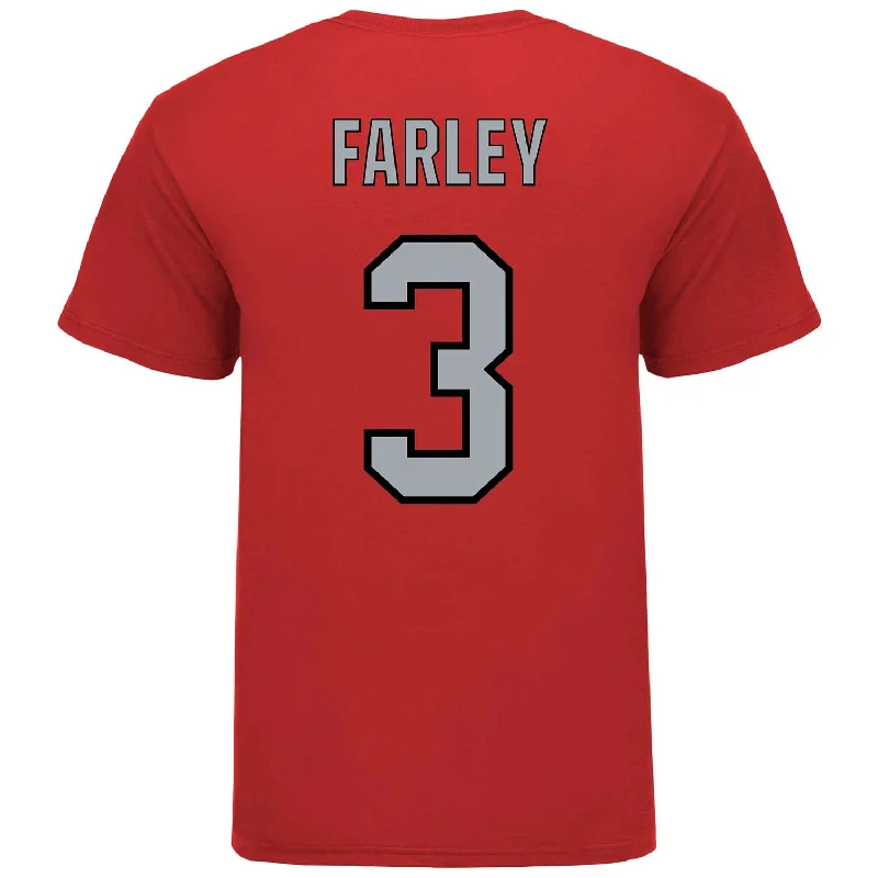 Ohio State Buckeyes Softball Student Athlete T-Shirt #3 Kaitlyn Farley Practical Men's Quick