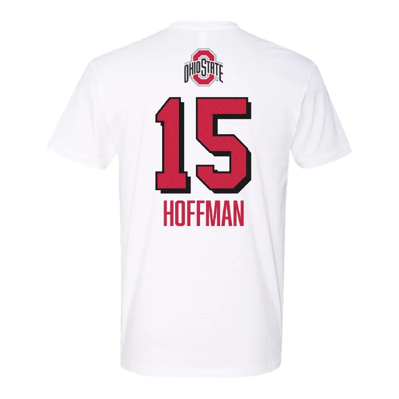 Ohio State Women's Volleyball Student Athlete T-Shirt #15 Kaitlyn Hoffman Confident Men's Power Ohio State Women's Volleyball Student Athlete T-Shirt #15 Kaitlyn Hoffman Confident Men's Power