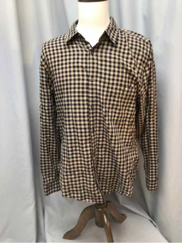 SIZE X LARGE SEVEN FOR ALL MANKIND Men's SHIRTS Monochromatic Office Style