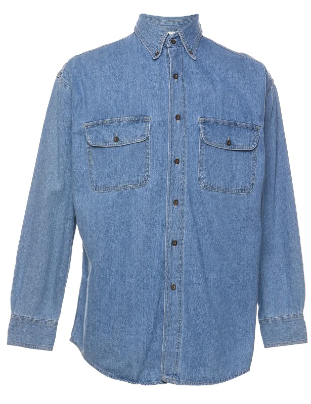 Light Wash Denim Shirt - M Business