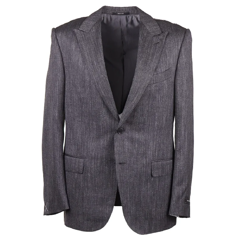 Ermenegildo Zegna Wool-Silk-Linen Sport Coat Modern Men's Geometric