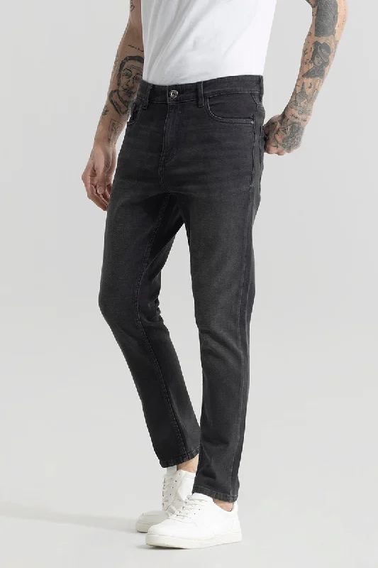 Acrux Stone Black Slim Fit Jeans Refined Men's European