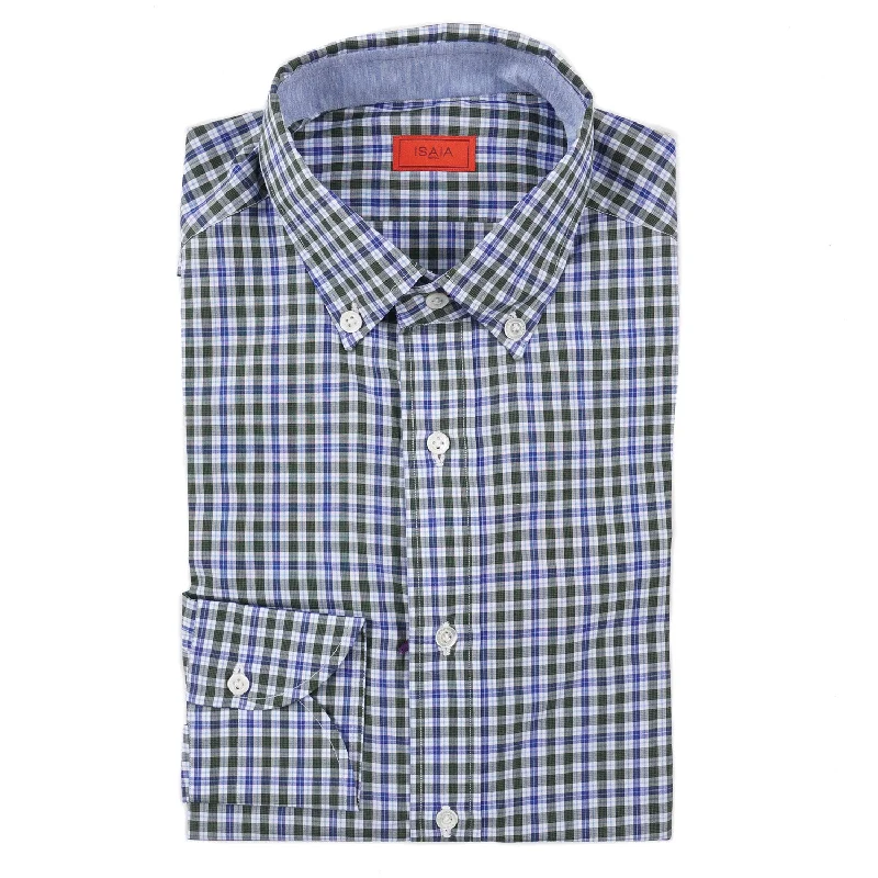 Isaia Slim-Fit Cotton Dress Shirt Modern Men's 