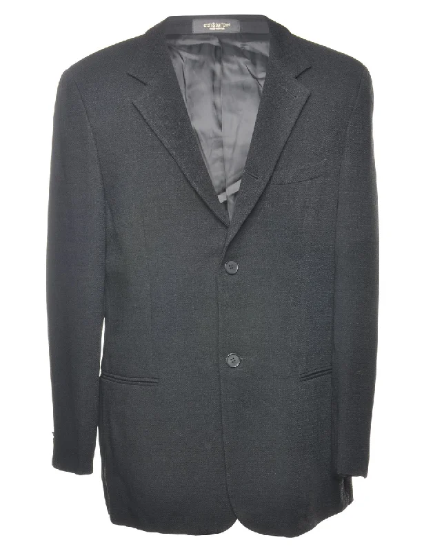Emporio Warmani Black Blazer - M Casual Men's Loose