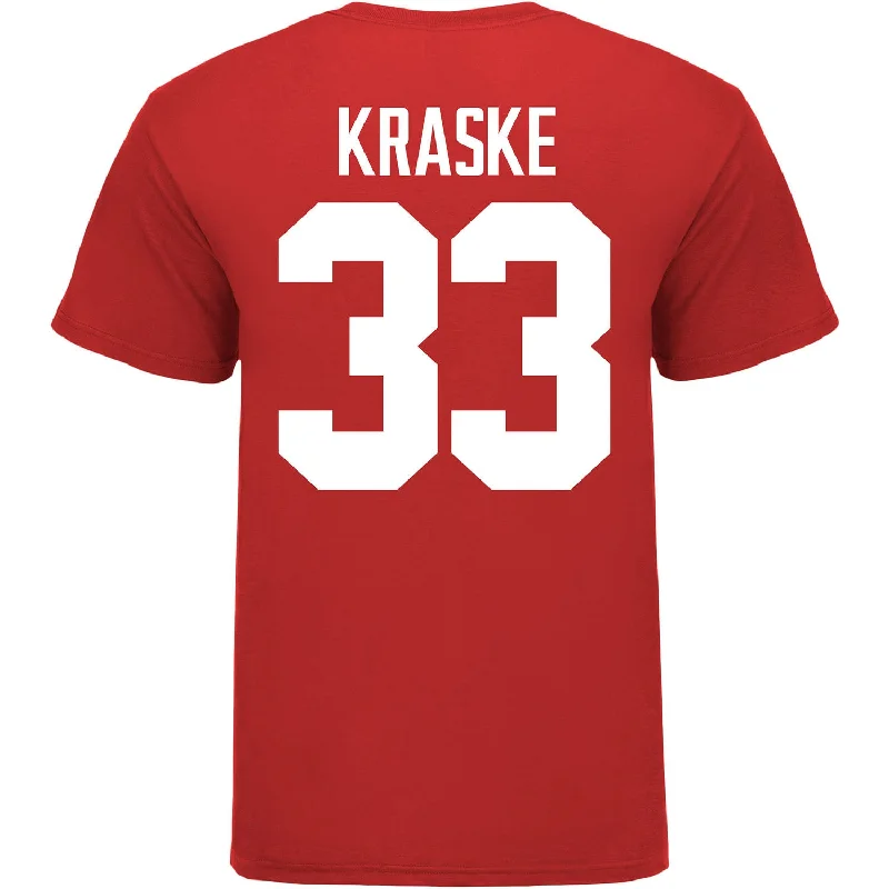 Ohio State Buckeyes Men's Lacrosse Student Athlete #33 Coleman Kraske T-Shirt Refined Men's Velvet Ohio State Buckeyes Men's Lacrosse Student Athlete #33 Coleman Kraske T-Shirt Refined Men's Velvet