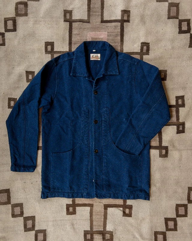Rustic Plainweave Hunting Jacket - Indigo Hip Men's Urban