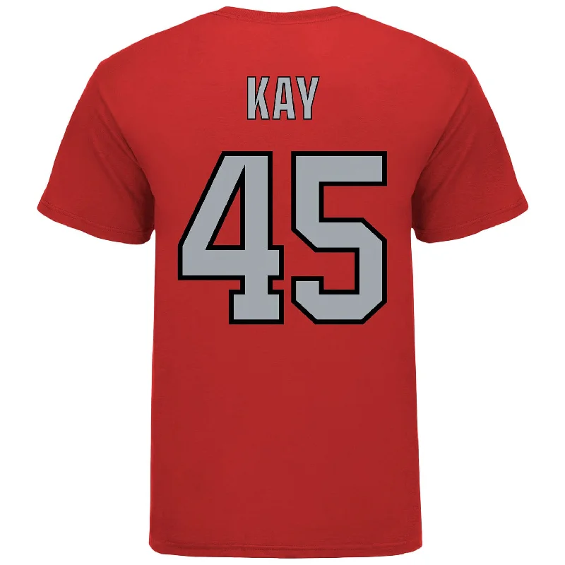 Ohio State Buckeyes Softball Student Athlete T-Shirt #45 Kennedy Kay Traditional Men's Wool