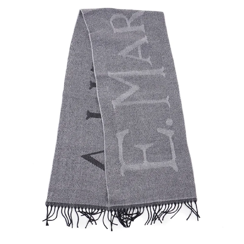 E.Marinella Wool Scarf with Logo Motif Confident Men's High