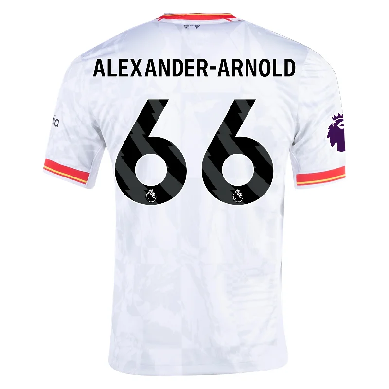 Nike Liverpool Trent Alexander-Arnold Third Jersey w/ EPL Patch 24/25 (White/Pure Platinum) Rugged Men's Outdoor Nike Liverpool Trent Alexander-Arnold Third Jersey w/ EPL Patch 24/25 (White/Pure Platinum) Rugged Men's Outdoor