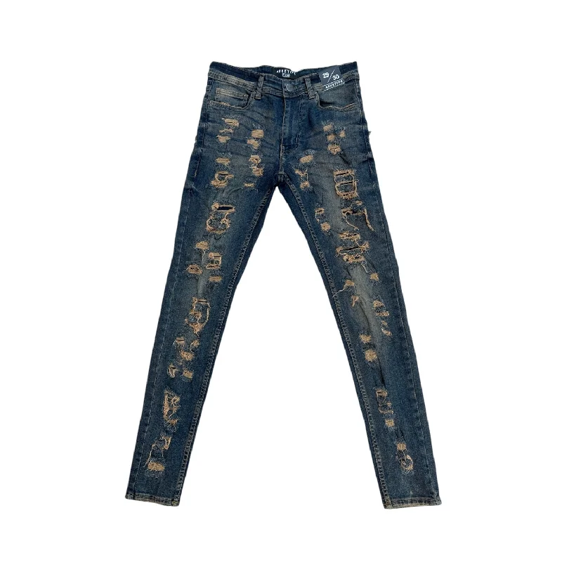 Arketype Ripped Copper Brown Jean Dapper Men's Bow