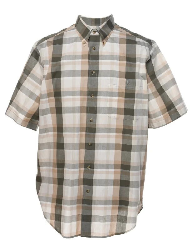 Roundtree & Yorke Multi-colour Checked Shirt - L Classic Men's Pin