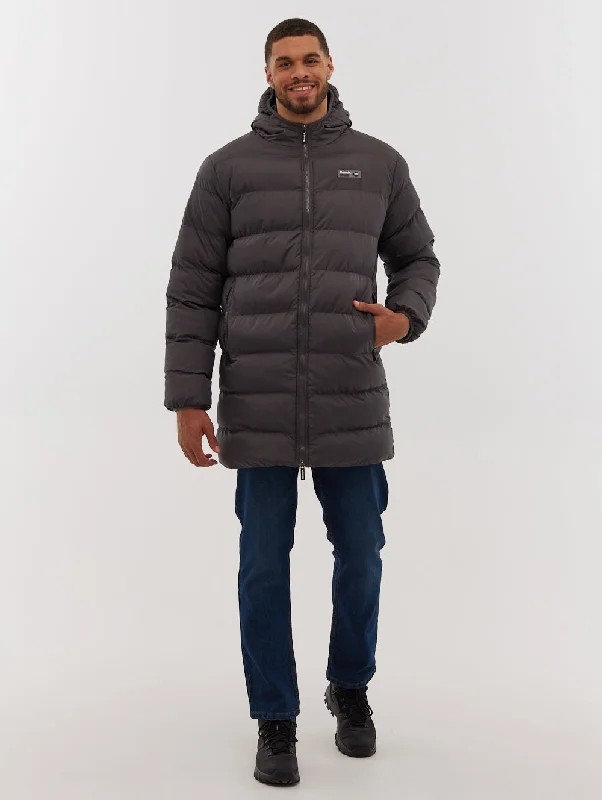 Armann Longline Puffer Coat Minimalist Men's Casual 