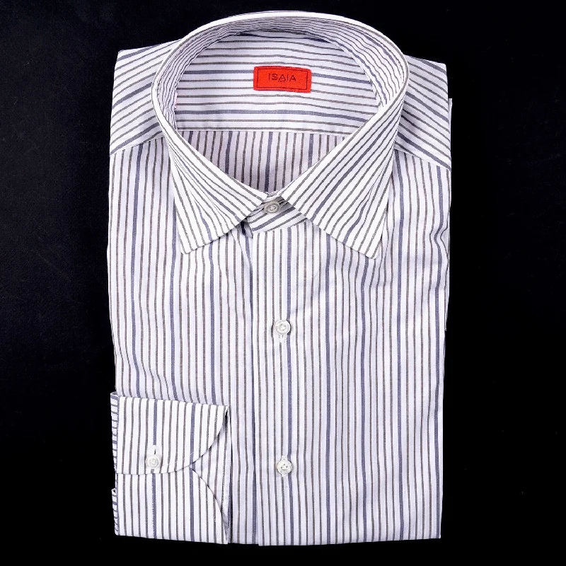 Isaia Modern 'Mix Fit' Cotton Dress Shirt Street