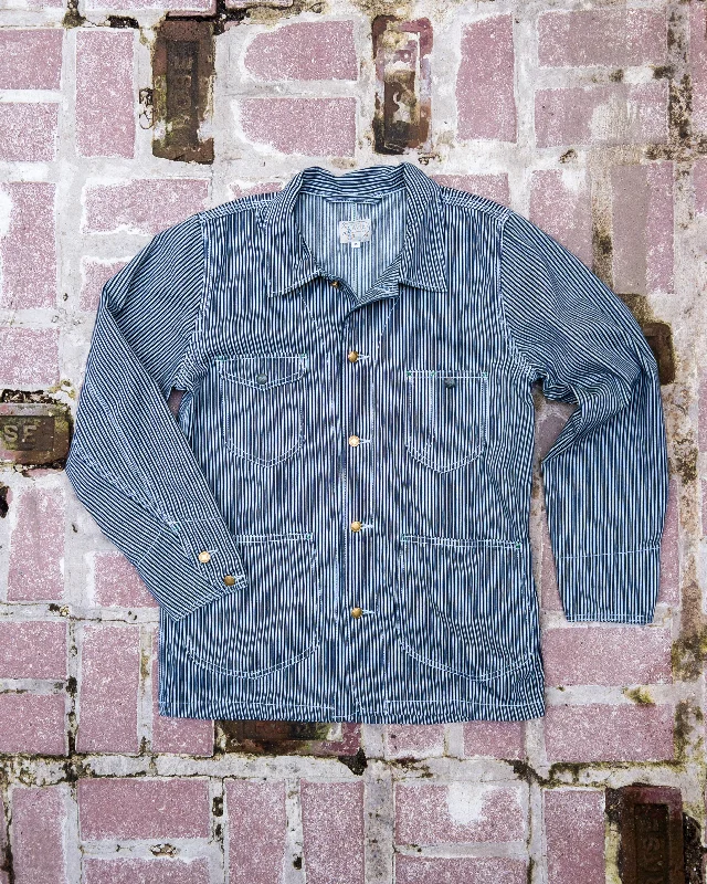 Liberty Stripe Barn Jacket - Rinsed Indigo Masculine Men's 