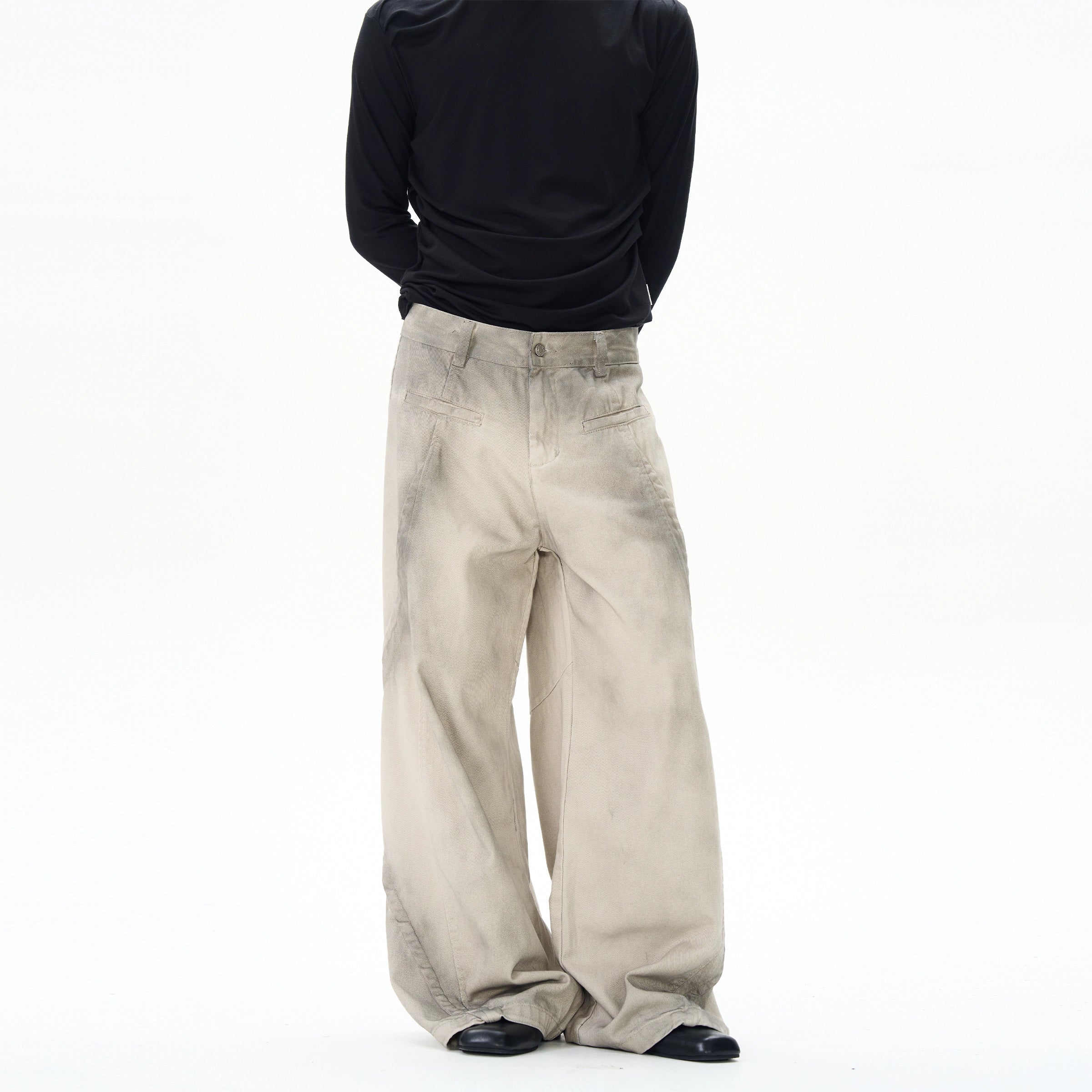 Wide-leg Straight-leg Jeans Masculine Men's Thick
