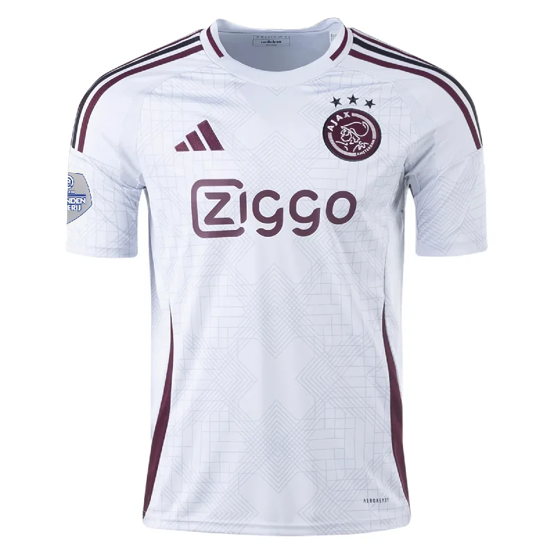 adidas Ajax Third Jersey 24/25 w/ Eredivisie Patch (Cool Grey) Modern Men's Tech