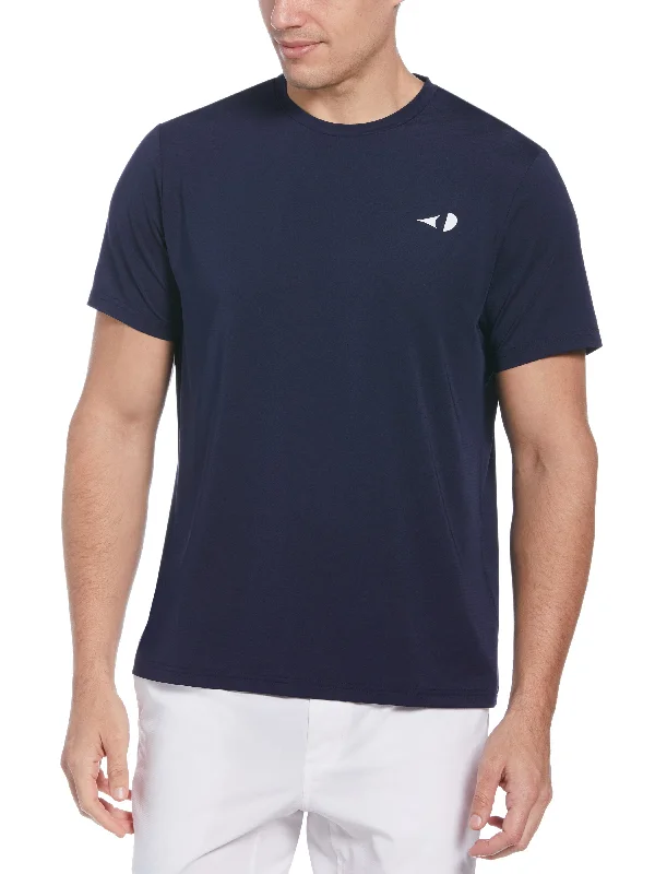 Men's Pin Hole Mesh Tennis Tee Beach