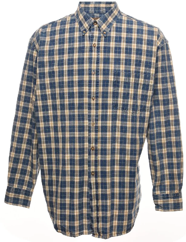 St John's Bay Checked Shirt - L Laid