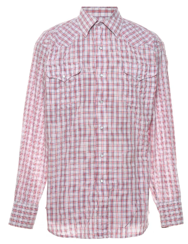 Multi-colour Checked Shirt - L Sporty Men's Tennis