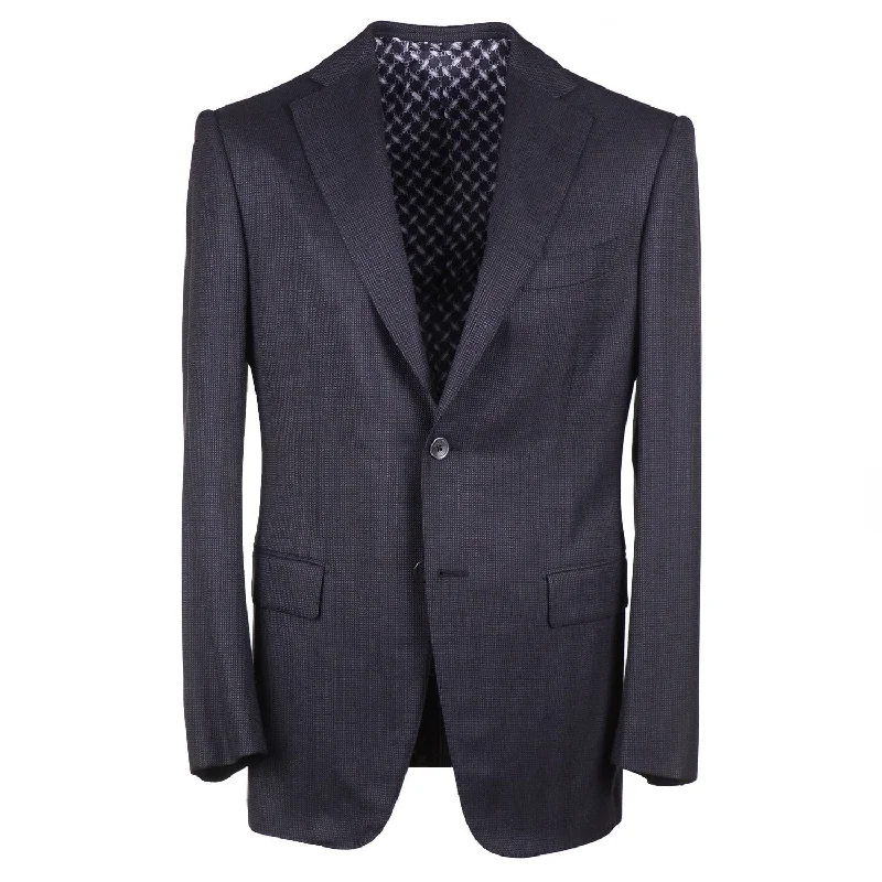 Zilli Herringbone Wool and Silk Suit Vacation