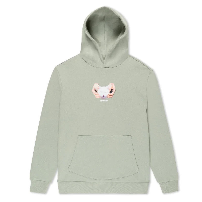 Happy Kitty Hoodie (Sage) Sporty Men's Tennis