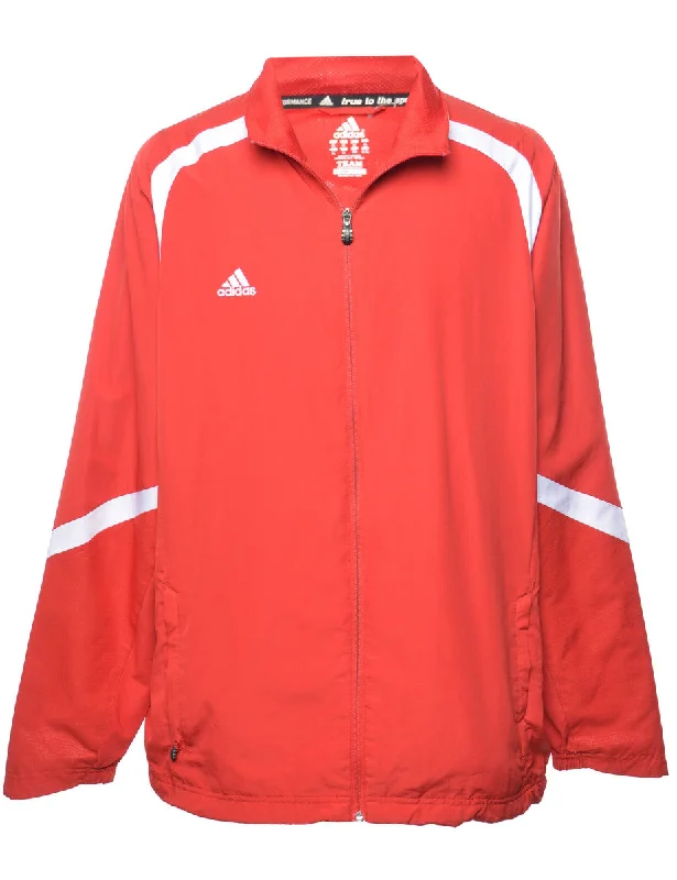 Adidas Red Zip-Front Jacket - XL Refined Men's European