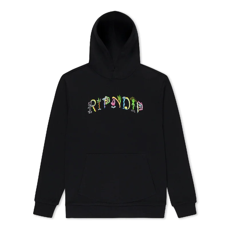 Venice Hoodie (Black) Casual Men's Loose