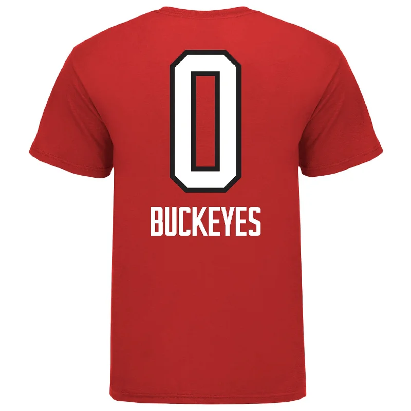 Ohio State Volleyball #0 Buckeyes T-Shirt Preppy Men's College