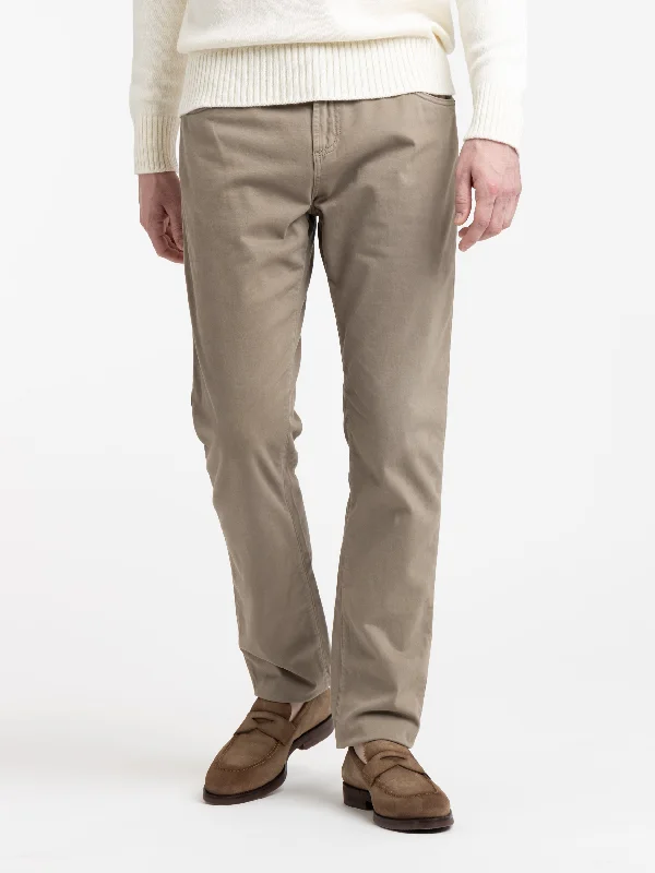 Khaki Brown Milano Jeans Sleek Men's Metallic