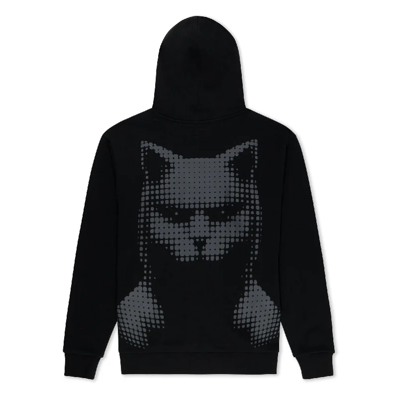 Internal Illumination Hoodie (Black) Dapper Men's Bow