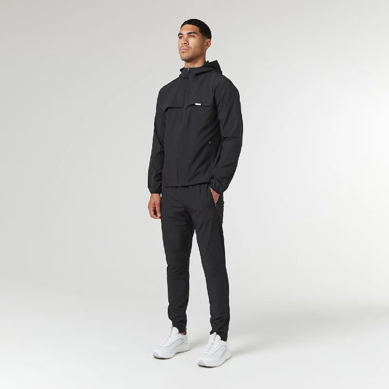 Premium Performance Tracksuit | Black Dapper Men's Bow