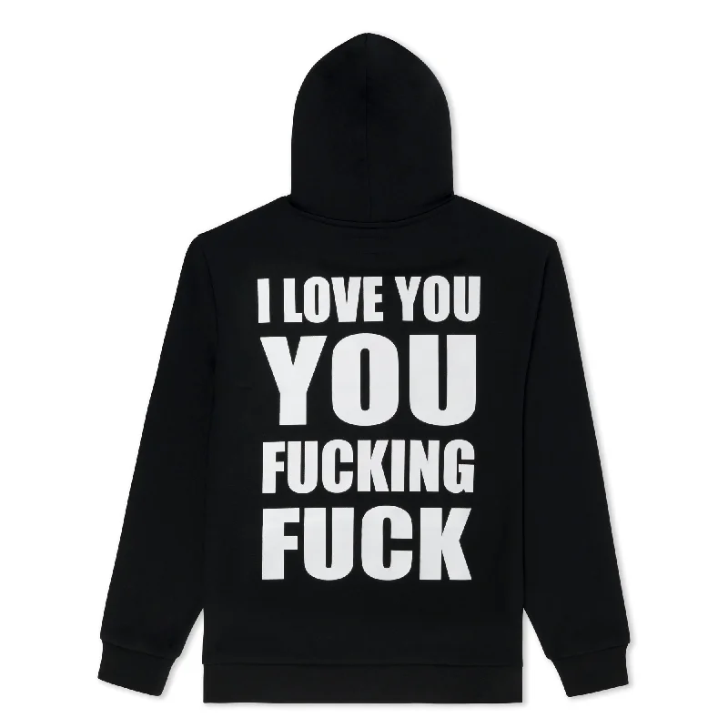 ILY Fuckin Fuck Hoodie (Black) Bohemian Men's Free
