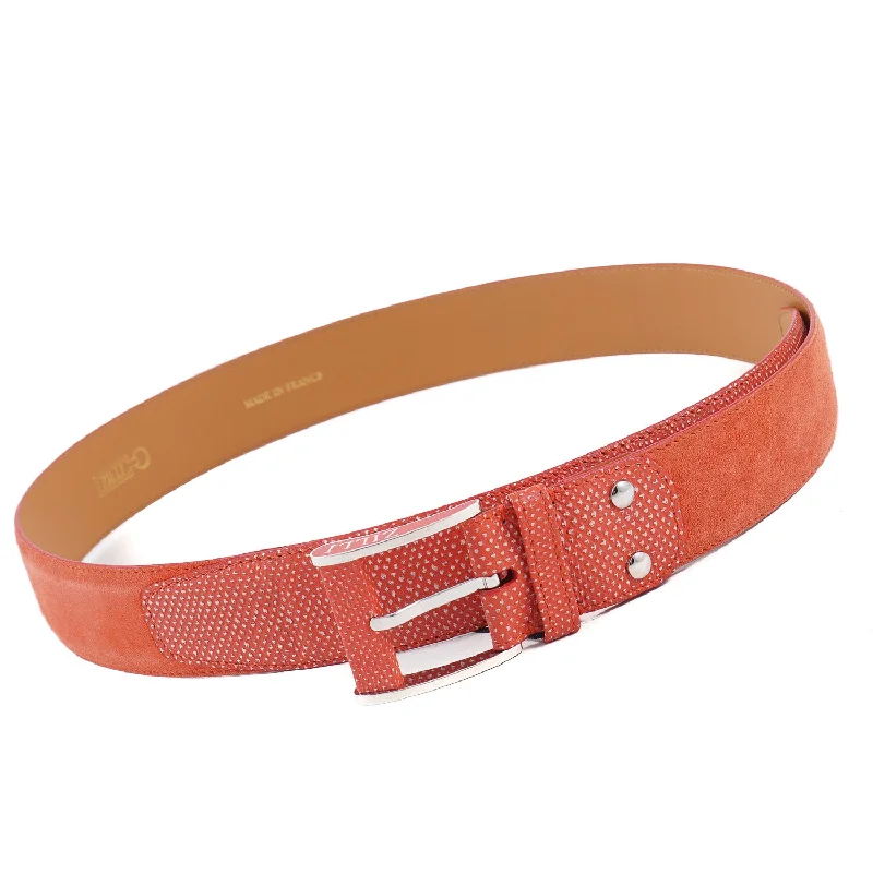 Zilli Belt in Suede and Snake Skin Bohemian Men's Free